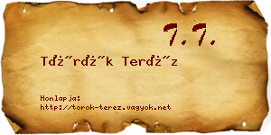 Török Teréz névjegykártya