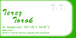 terez torok business card